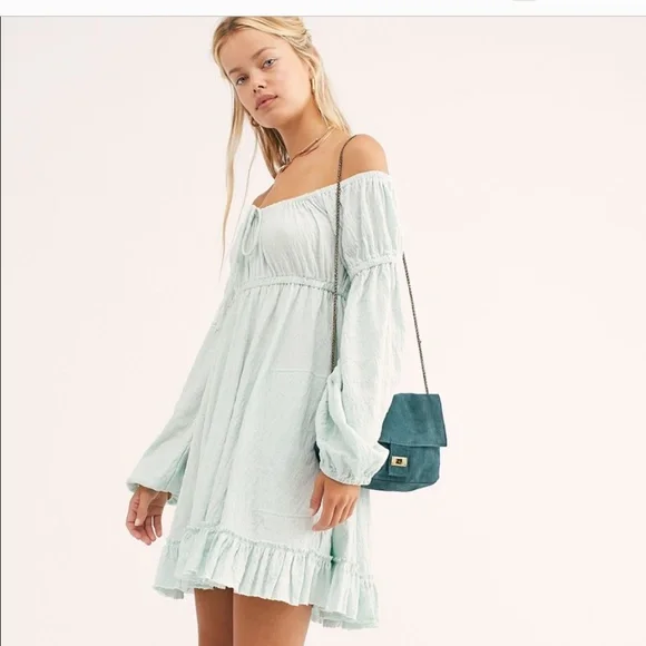 Lowry Mini Dress by Fp Beach at Free People, Baby Love Blue, S